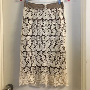 Lace pencil skirt